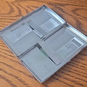 Vintage Silver Metal Compact Case